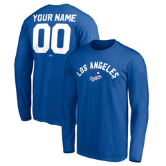 MLB Los Angeles Dodgers Personalized Cooperstown Collection Winning Streak Long Sleeve T-Shirt