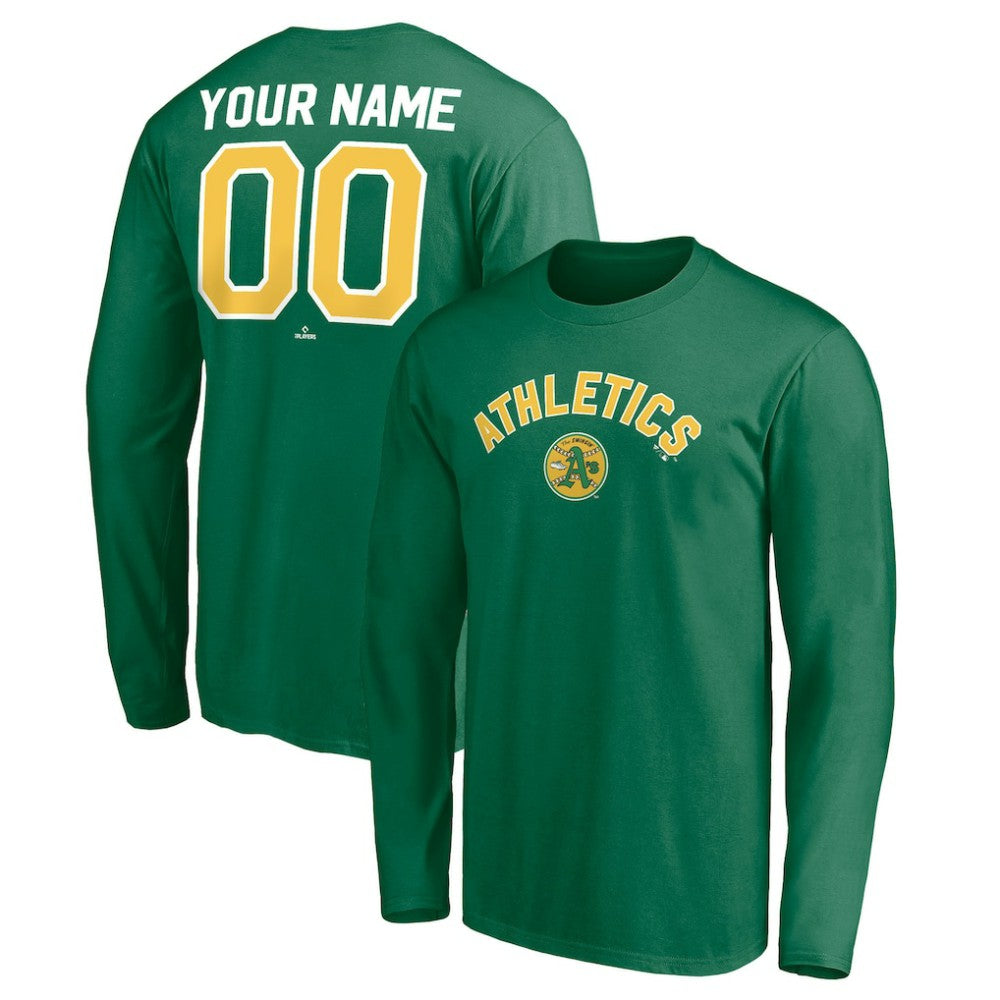 MLB Athletics Personalized Cooperstown Collection Winning Streak Long Sleeve T-Shirt