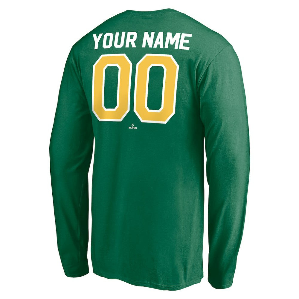 MLB Athletics Personalized Cooperstown Collection Winning Streak Long Sleeve T-Shirt