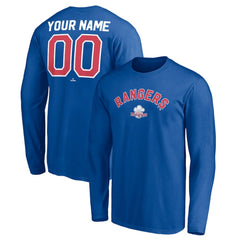 MLB Texas Rangers Personalized Cooperstown Collection Winning Streak Long Sleeve T-Shirt