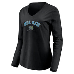 MLB Tampa Bay Rays Women's Cooperstown Collection Personalized Winning Streak Long Sleeve V-Neck T-Shirt