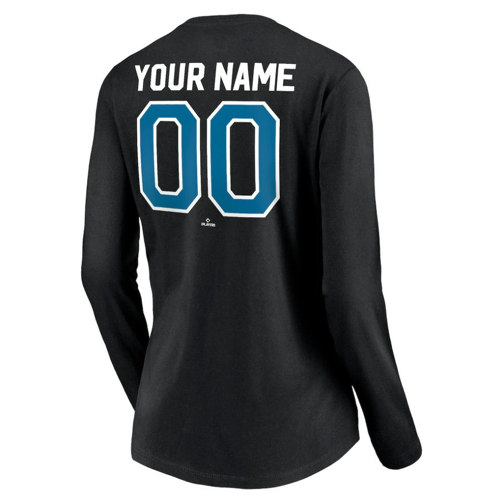 MLB Tampa Bay Rays Women's Cooperstown Collection Personalized Winning Streak Long Sleeve V-Neck T-Shirt