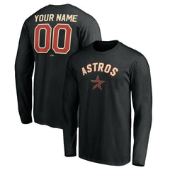 MLB Houston Astros Personalized Cooperstown Collection Alternate Winning Streak Long Sleeve T-Shirt