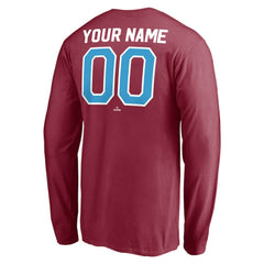 MLB Philadelphia Phillies Personalized Cooperstown Collection Alternate Winning Streak Long Sleeve T-Shirt
