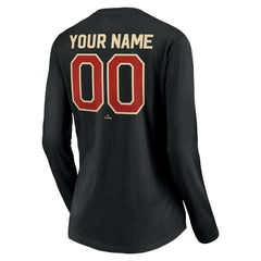 MLB Houston Astros Women's Personalized Cooperstown Collection Alternate Winning Streak Long Sleeve V-Neck T-Shirt