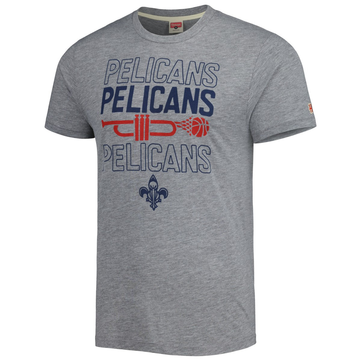NBA New Orleans Pelicans Homage Unisex Hometown Hyper Local Tri-Blend T-Shirt