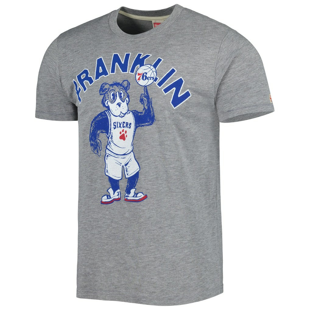 NBA Philadelphia 76ers Homage Unisex Team Mascot Tri-Blend T-Shirt