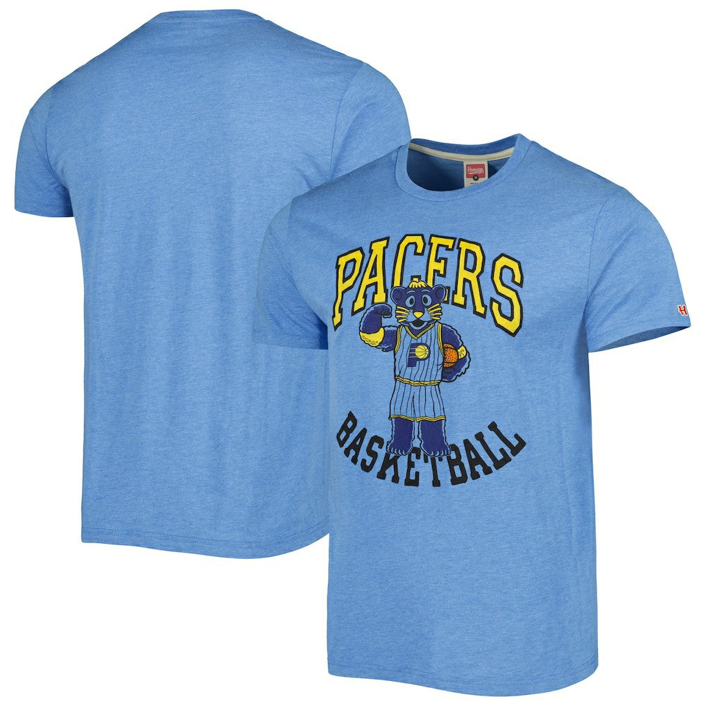 NBA Indiana Pacers Homage Unisex Team Mascot Tri-Blend T-Shirt