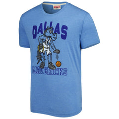 NBA Dallas Mavericks Homage Unisex Team Mascot Tri-Blend T-Shirt sale