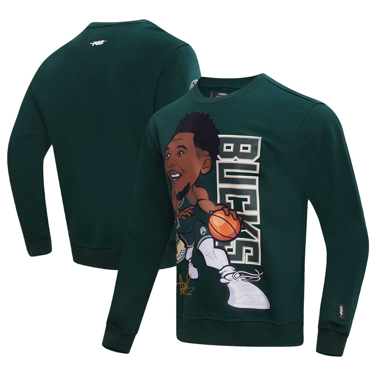 NBA Giannis Antetokounmpo Milwaukee Bucks Pro Standard Avatar Pullover Sweatshirt