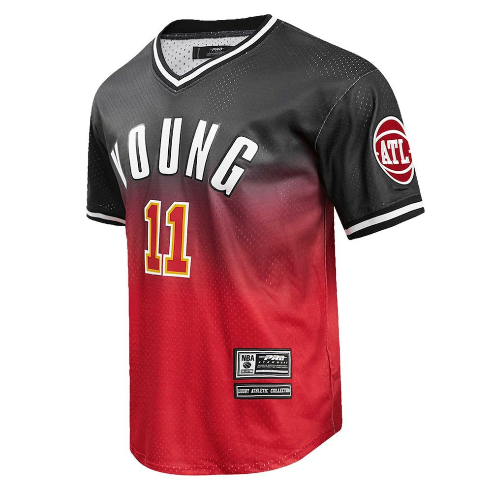 NBA Trae Young Atlanta Hawks Post Ombre Name & Number T-Shirt