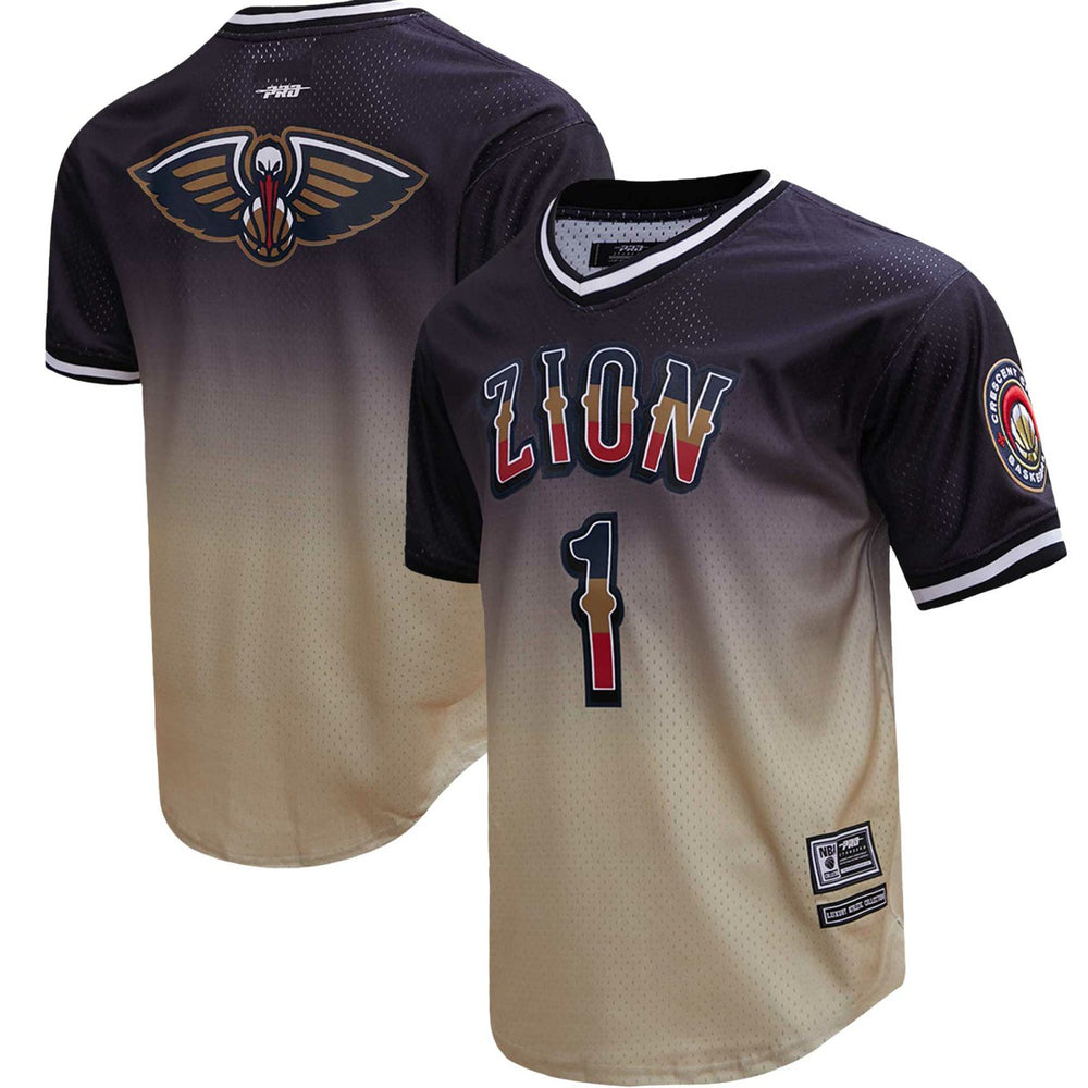 NBA Zion Williamson New Orleans Pelicans Post Ombre Name & Number T-Shirt