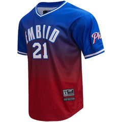NBA Joel Embiid Philadelphia 76ers Post Ombre Name & Number T-Shirt