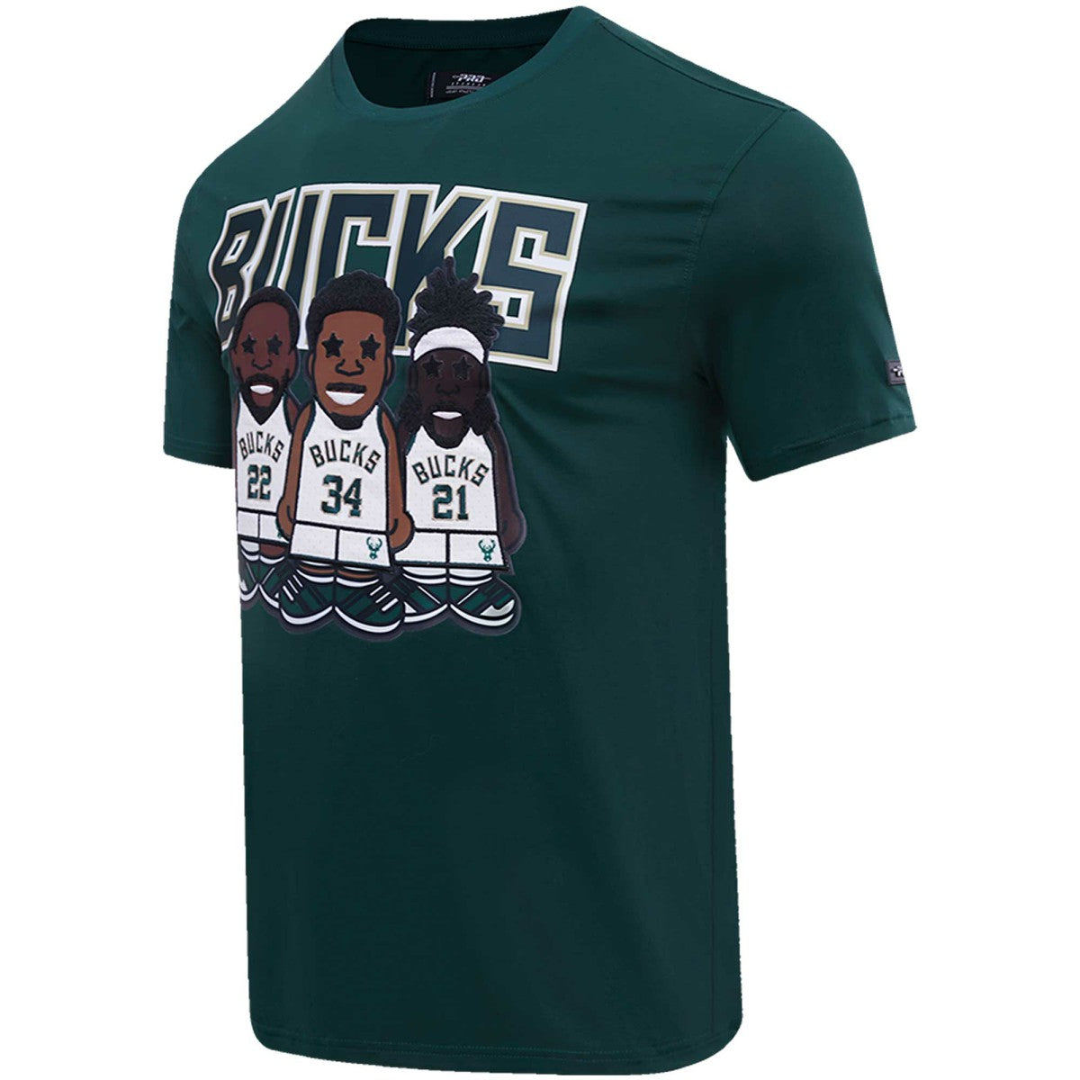 NBA Giannis Antetokounmpo, Jrue Holiday, Khris Middleton Milwaukee Bucks Pro Standard Multi Lineup T-Shirt