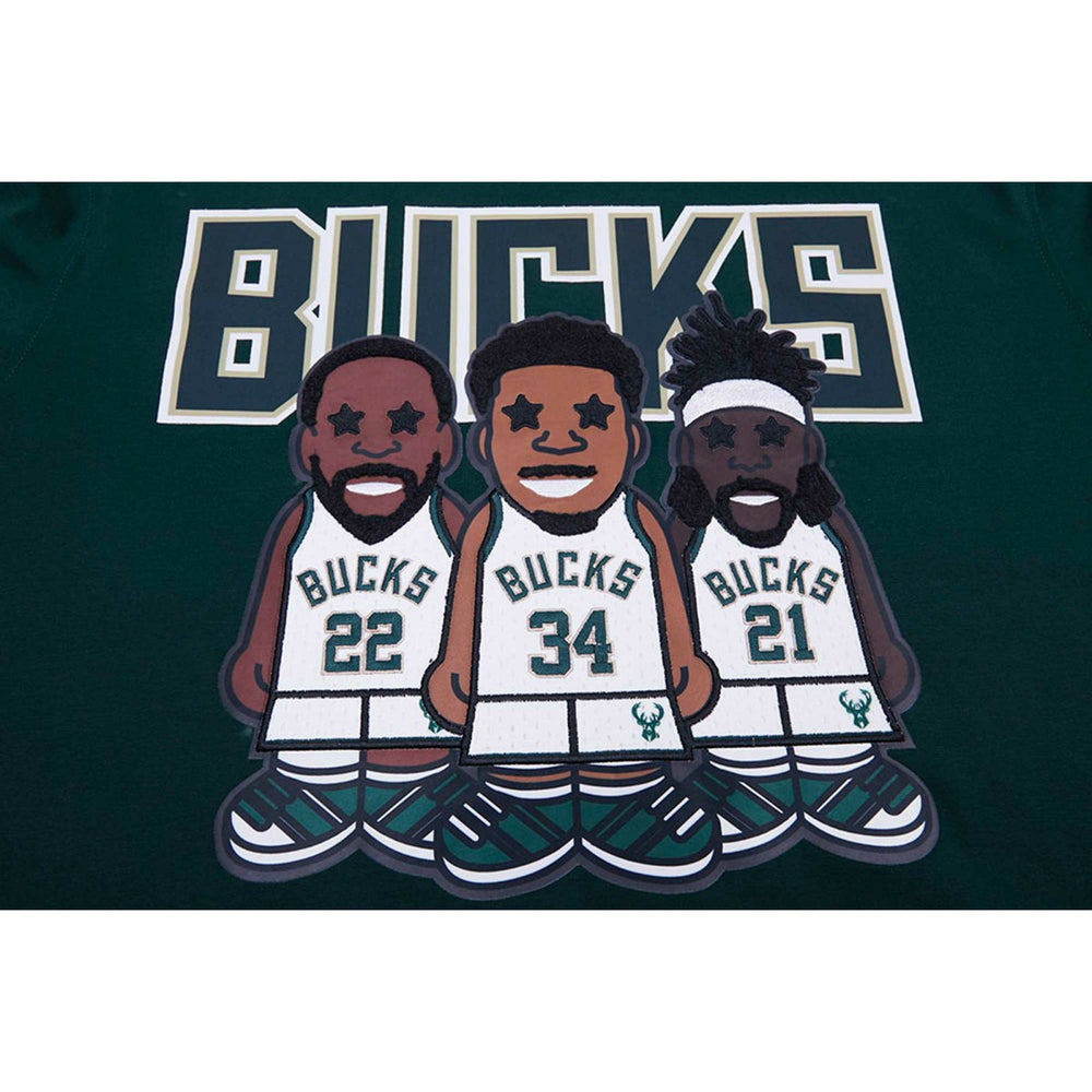NBA Giannis Antetokounmpo, Jrue Holiday, Khris Middleton Milwaukee Bucks Pro Standard Multi Lineup T-Shirt