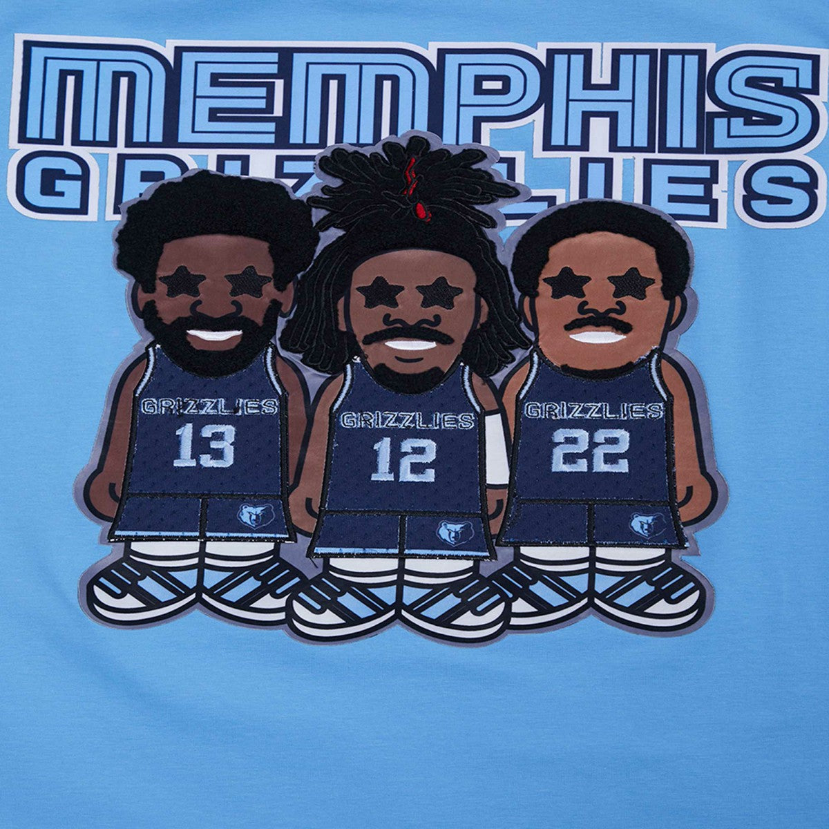 NBA Jaren Jackson Jr., Ja Morant, Desmond Bane Memphis Grizzlies Pro Standard Multi Lineup T-Shirt