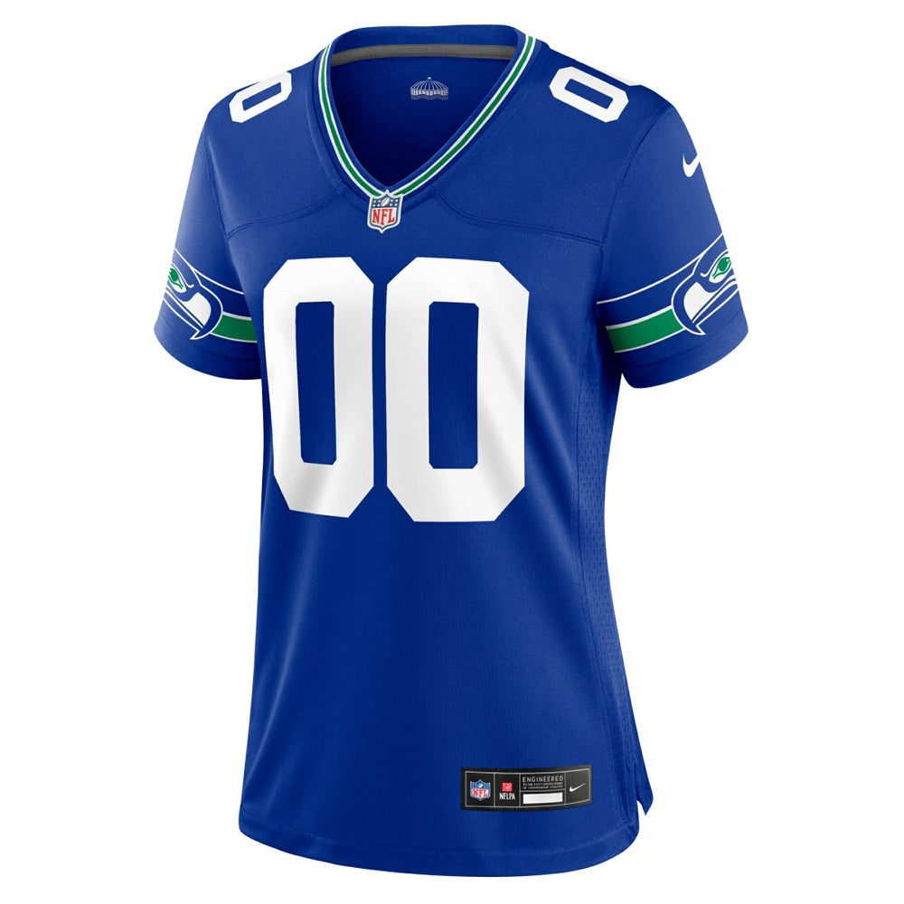 Women's Throwback Custom Jersey - Seattle Seahawks
