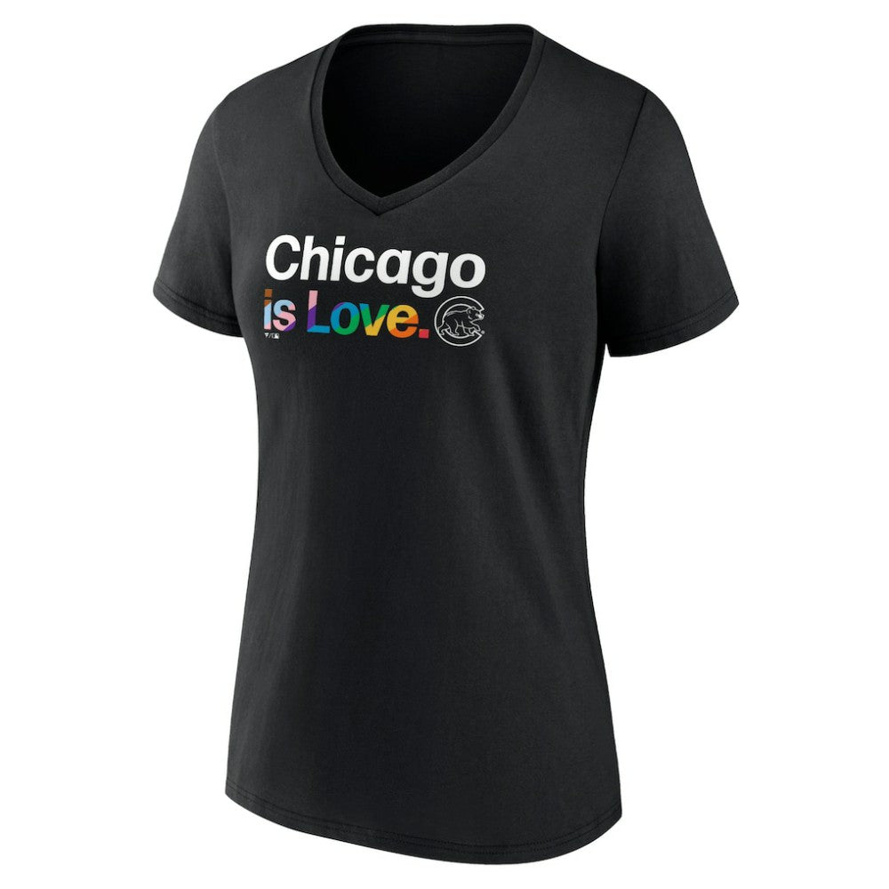 MLB Chicago Cubs Women's City Pride V-Neck T-Shirt