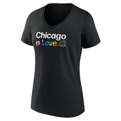MLB Chicago Cubs Women's City Pride V-Neck T-Shirt
