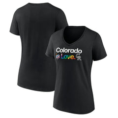 MLB Colorado Rockies Women's City Pride V-Neck T-Shirt