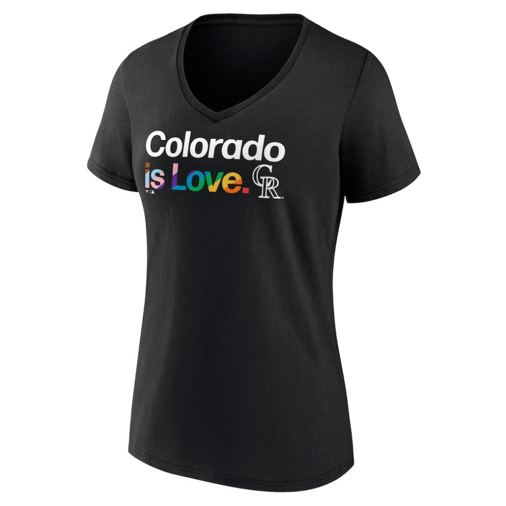 MLB Colorado Rockies Women's City Pride V-Neck T-Shirt