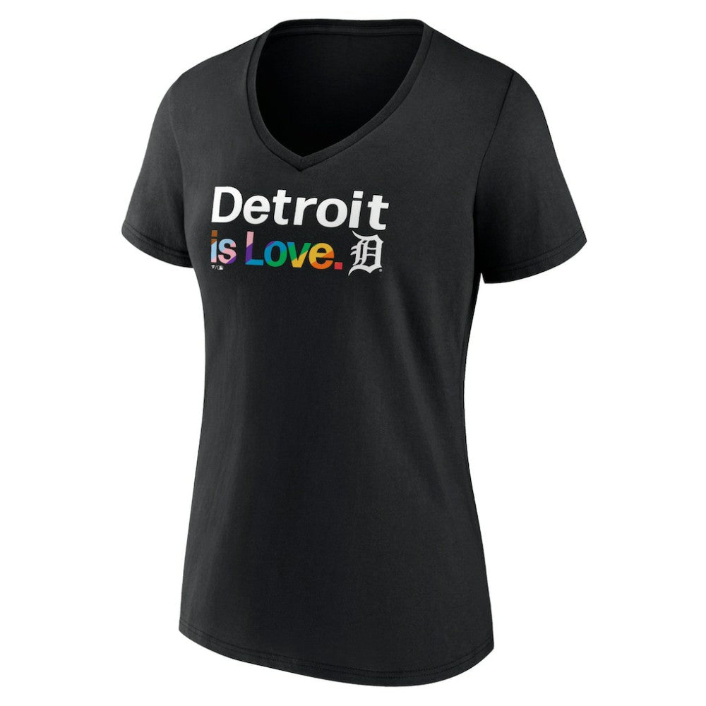 MLB Detroit Tigers Women's City Pride V-Neck T-Shirt