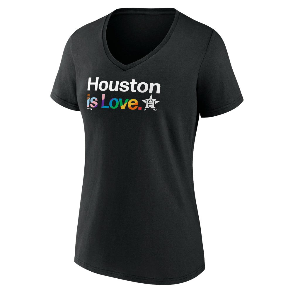 MLB Houston Astros Women's City Pride V-Neck T-Shirt