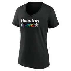 MLB Houston Astros Women's City Pride V-Neck T-Shirt