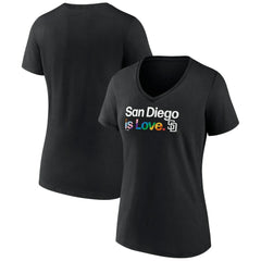 MLB San Diego Padres Women's City Pride V-Neck T-Shirt