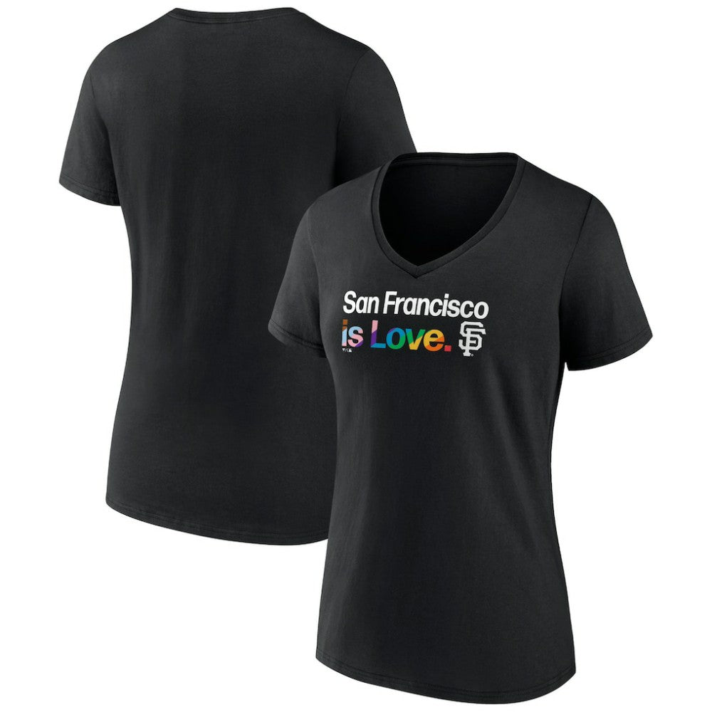 MLB San Francisco Giants Women's City Pride V-Neck T-Shirt
