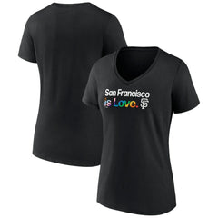 MLB San Francisco Giants Women's City Pride V-Neck T-Shirt