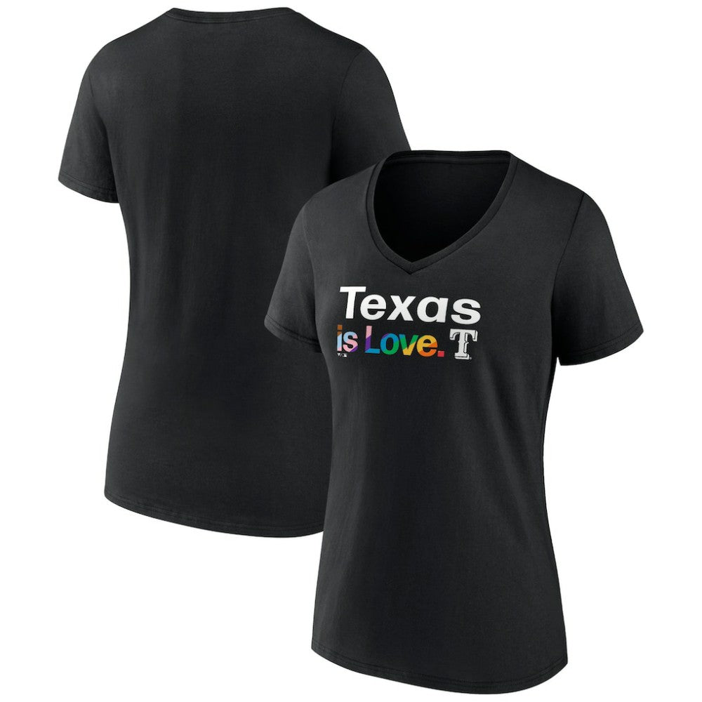 MLB Texas Rangers Women's City Pride V-Neck T-Shirt