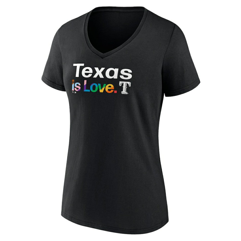 MLB Texas Rangers Women's City Pride V-Neck T-Shirt