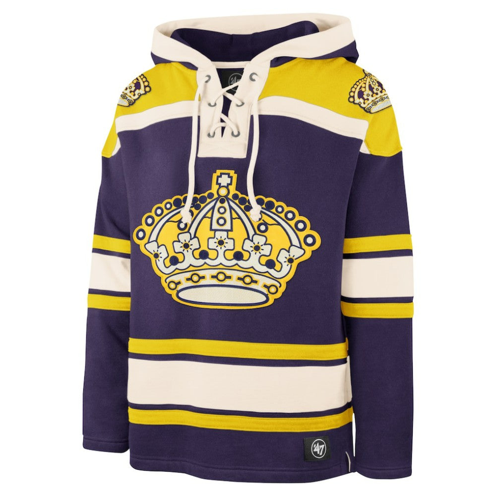 NHL Purple Los Angeles Kings '47 Superior Lacer Hoodie