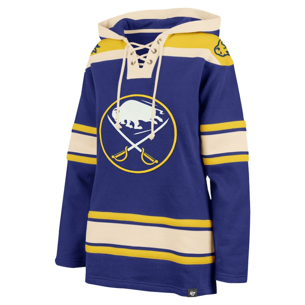 NHL Royal Buffalo Sabres '47 Women's Superior Lacer Pullover Hoodie