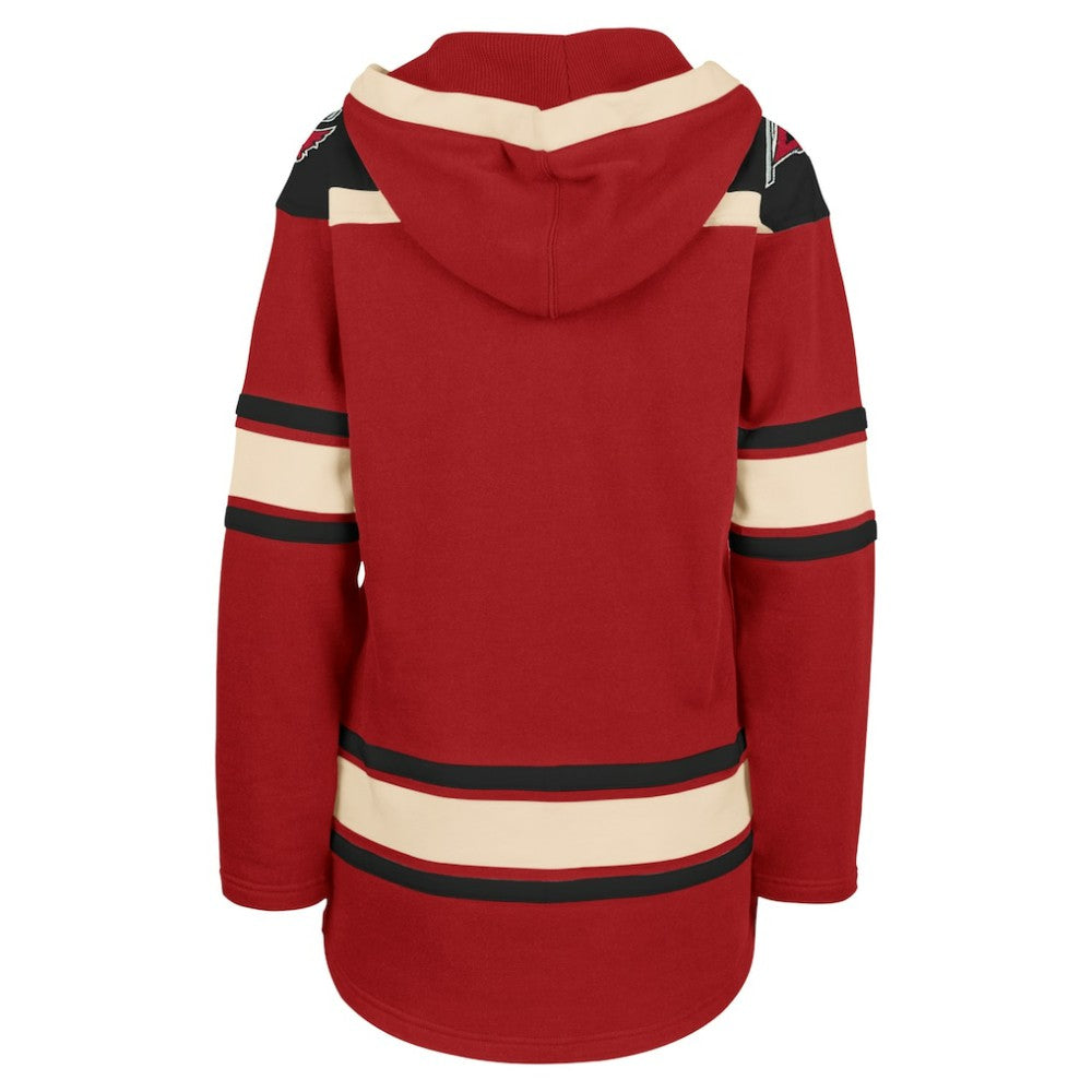 NHL Red Carolina Hurricanes '47 Women's Superior Lacer Pullover Hoodie