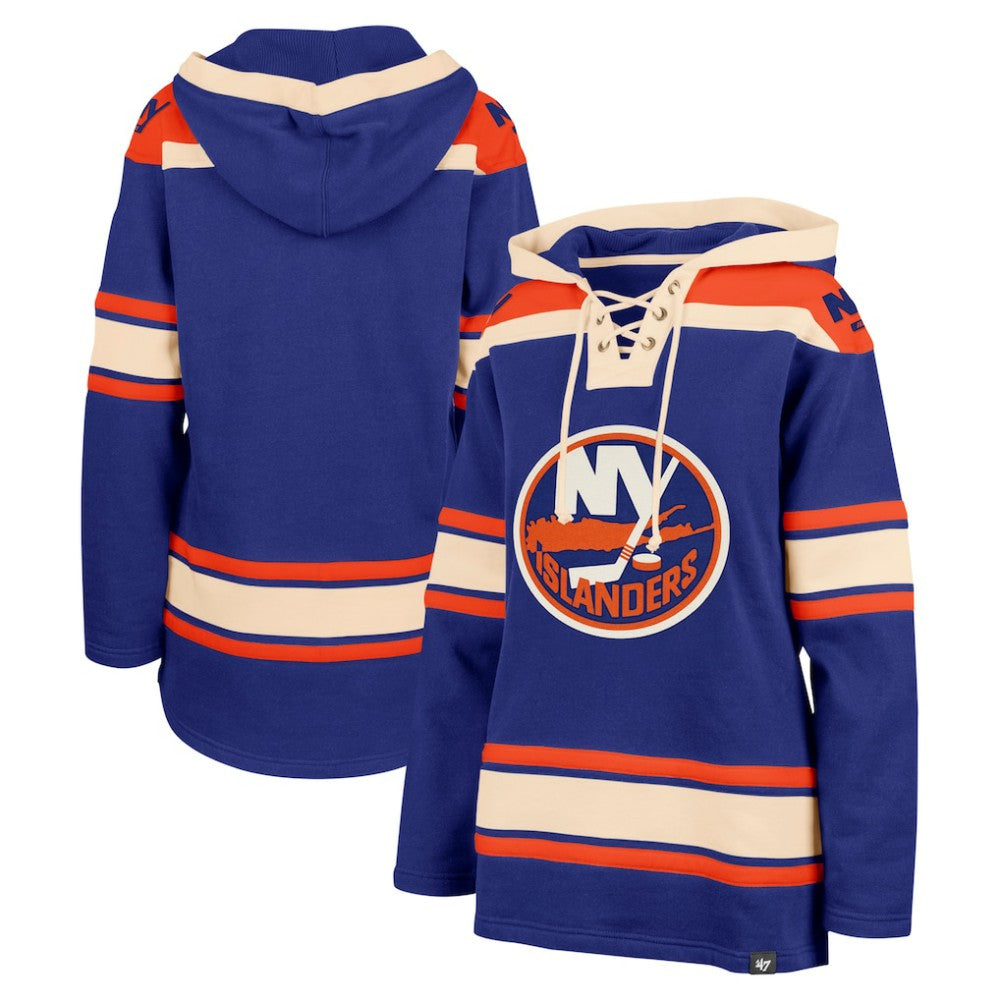 NHL Royal New York Islanders '47 Women's Superior Lacer Pullover Hoodie