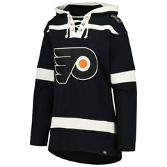 NHL Black Philadelphia Flyers '47 Women's Superior Lacer Pullover Hoodie