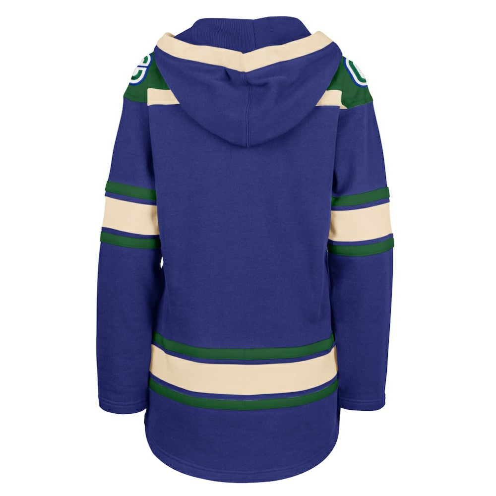 NHL Blue Vancouver Canucks '47 Women's Superior Lacer Pullover Hoodie