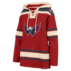 NHL Red Washington Capitals '47 Women's Superior Lacer Pullover Hoodie