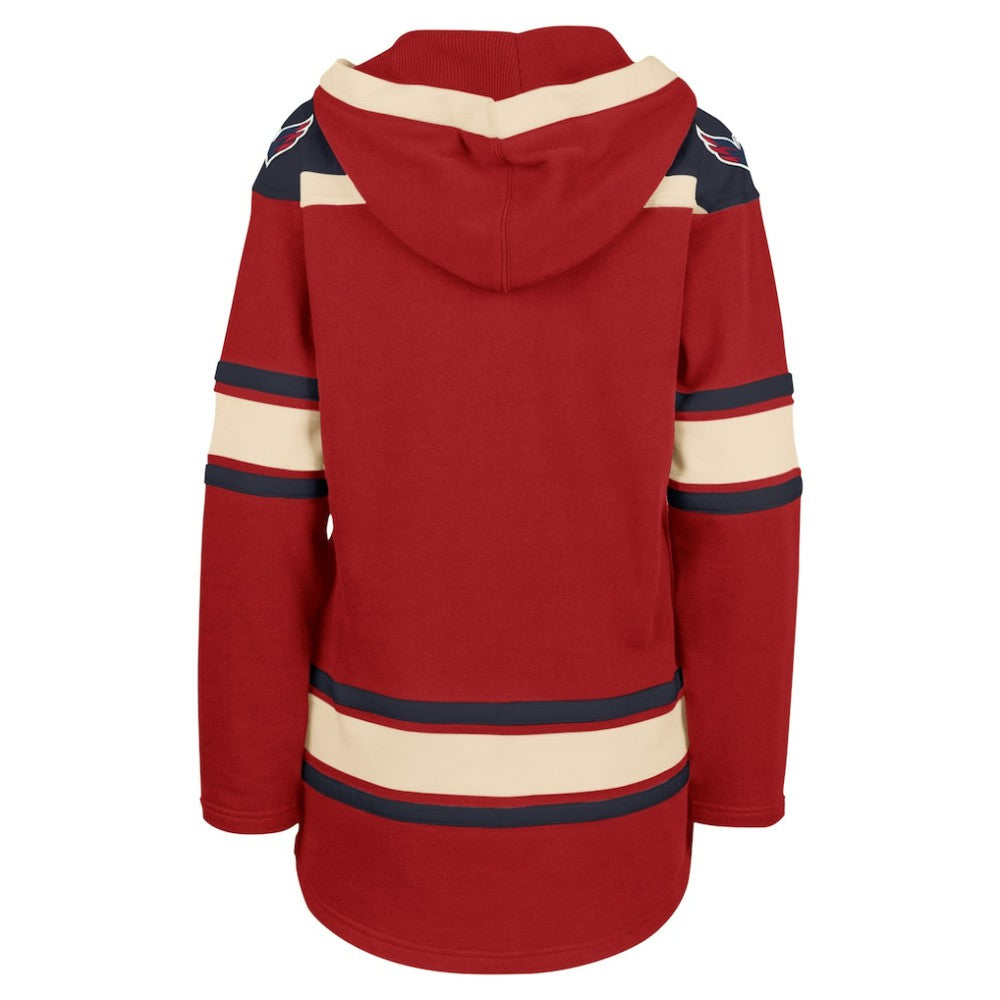 NHL Red Washington Capitals '47 Women's Superior Lacer Pullover Hoodie
