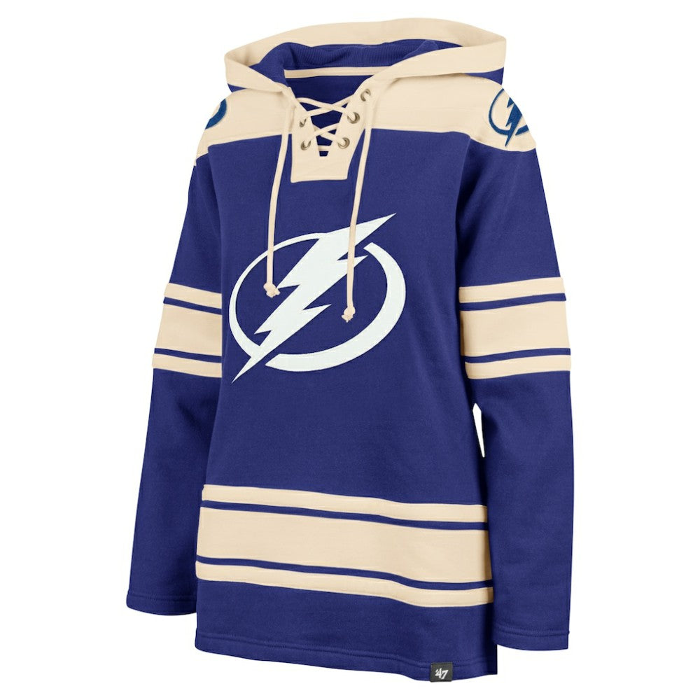 NHL Blue Tampa Bay Lightning '47 Women's Superior Lacer Pullover Hoodie