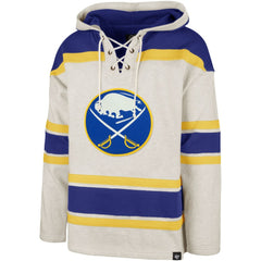 NHL Oatmeal Buffalo Sabres '47 Rockaway Lacer Pullover Hoodie