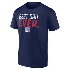 NHL Navy New York Rangers Best Dad Ever T-Shirt