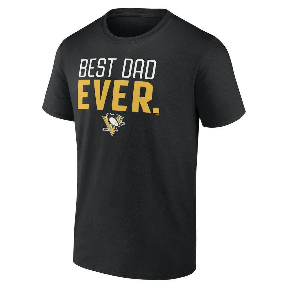 NHL Black Pittsburgh Penguins Best Dad Ever T-Shirt