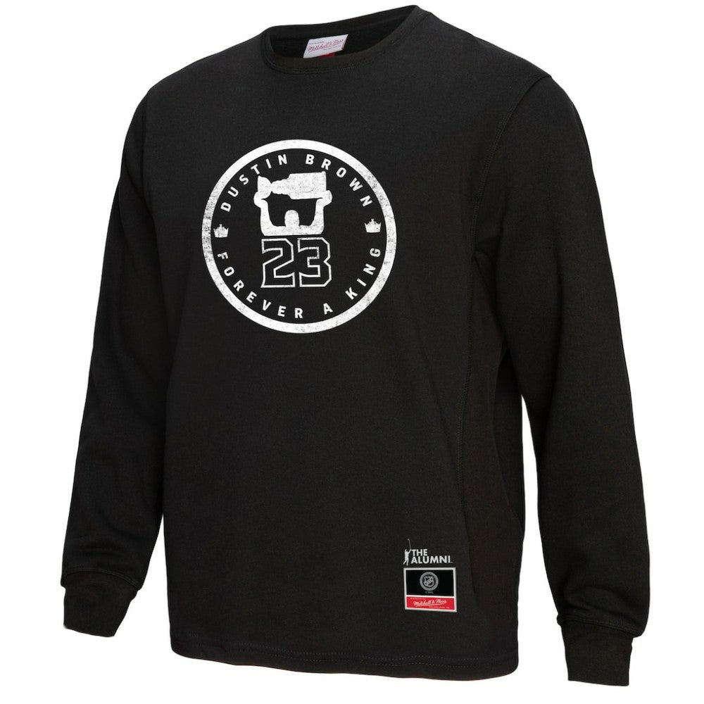 NHL Black Dustin Brown Los Angeles Kings Mitchell & Ness Forever A King Long Sleeve T-Shirt