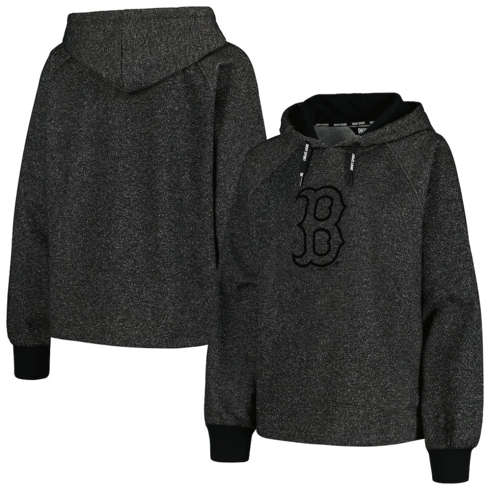 MLB Boston Red Sox DKNY Sport Women's Debbie Dolman Raglan Pullover Hoodie