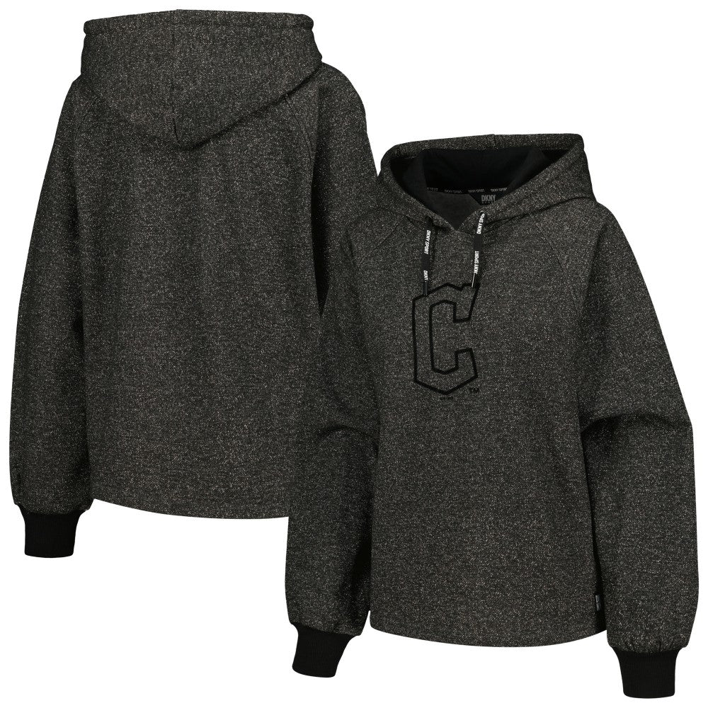 MLB Cleveland Guardians DKNY Sport Women's Debbie Dolman Raglan Pullover Hoodie