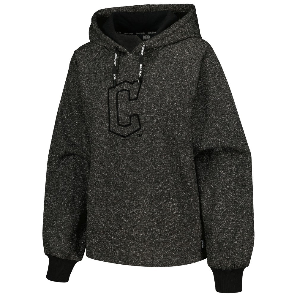MLB Cleveland Guardians DKNY Sport Women's Debbie Dolman Raglan Pullover Hoodie