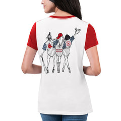 MLB Boston Red Sox G-III 4Her by Carl Banks Women's Illustration Ringer T-Shirt